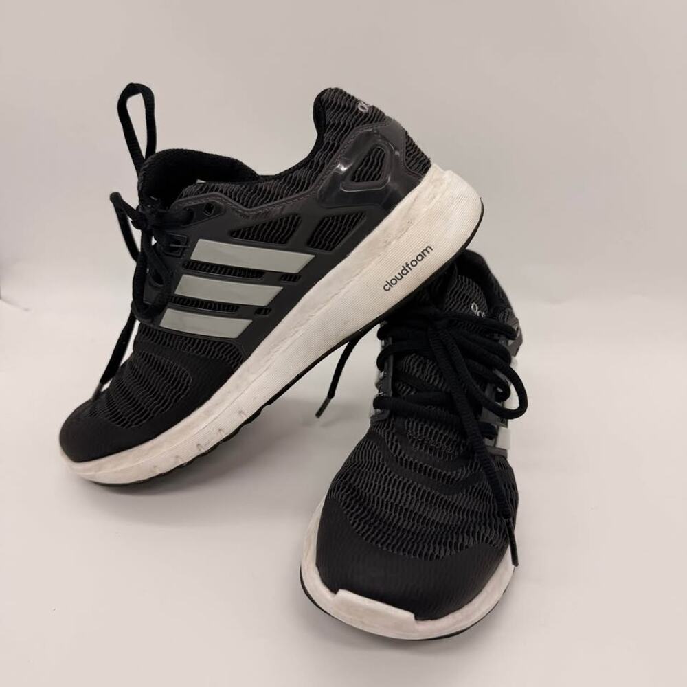 Sz 5.5 Women Adidas Cloudfoam Energy Cloud V Sneakers Black Shoes